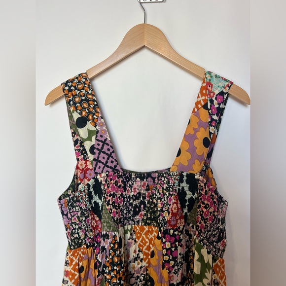 Natural Life Patchwork Floral Mini Dress – Size L - Picture 5 of 8
